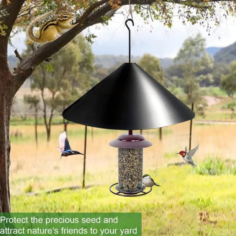 19 Inch With Hook Spliced Squirrel Baffle Fence Bird Feeder Protective Cover
