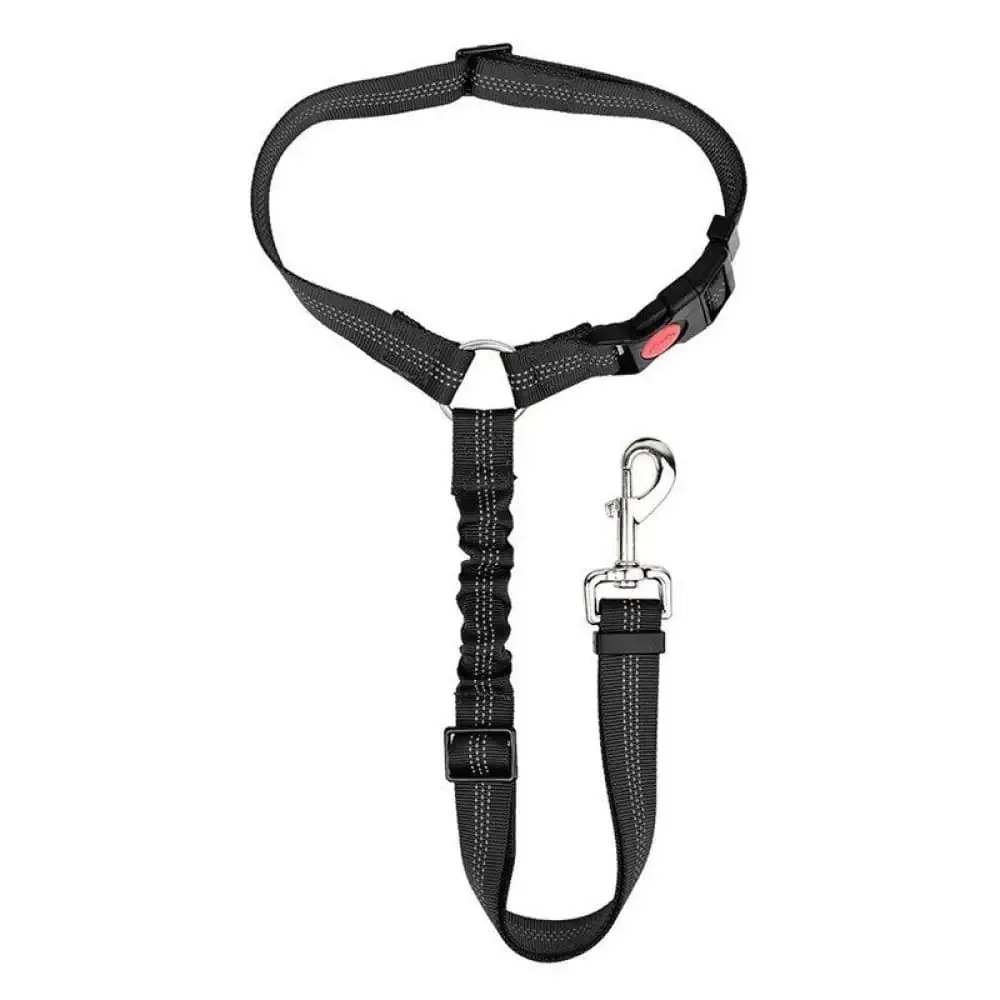 Adjustable Reflective Elastic Headrest Restraint Pet Vehicle Safety Belt for Dogs