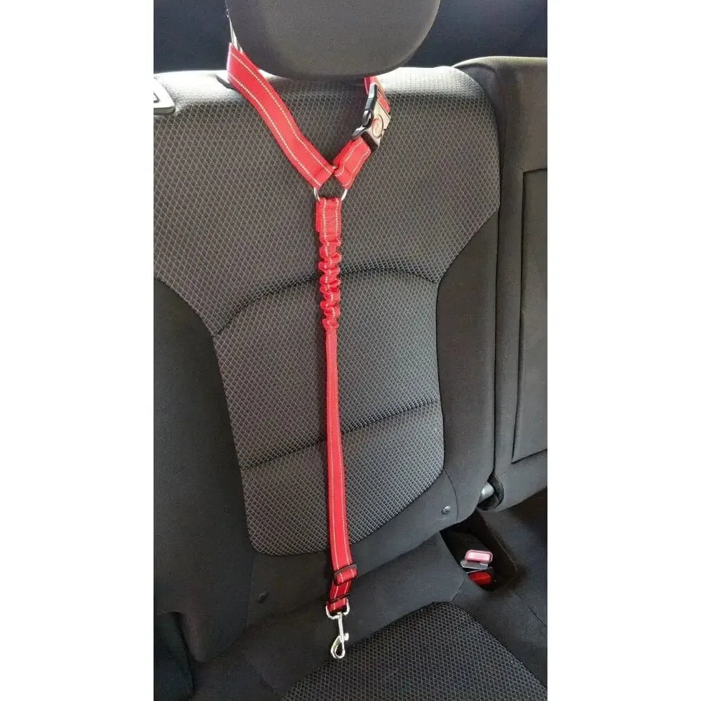 Adjustable Reflective Elastic Headrest Restraint Pet Vehicle Safety Belt for Dogs