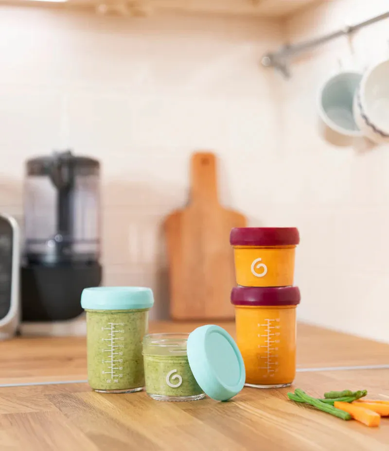 Babymoov Glass Babybols Food Storage Container Set - 4 Pack