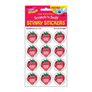 Berry Good, Strawberry scent Retro Scratch 'n Sniff Stinky Stickers®