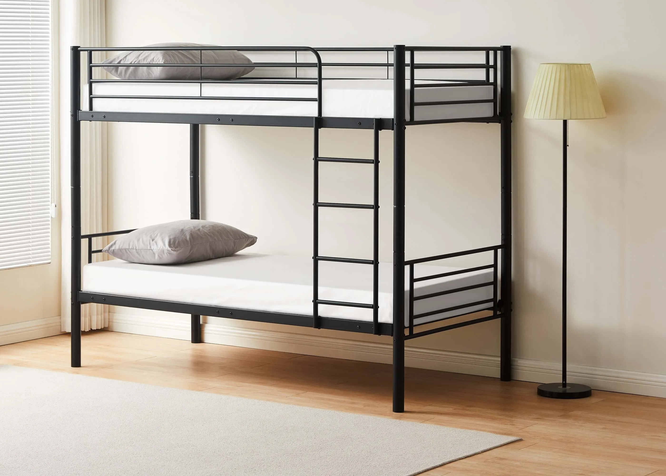 Bircham Bunk (Black) with Mattresses Bundle