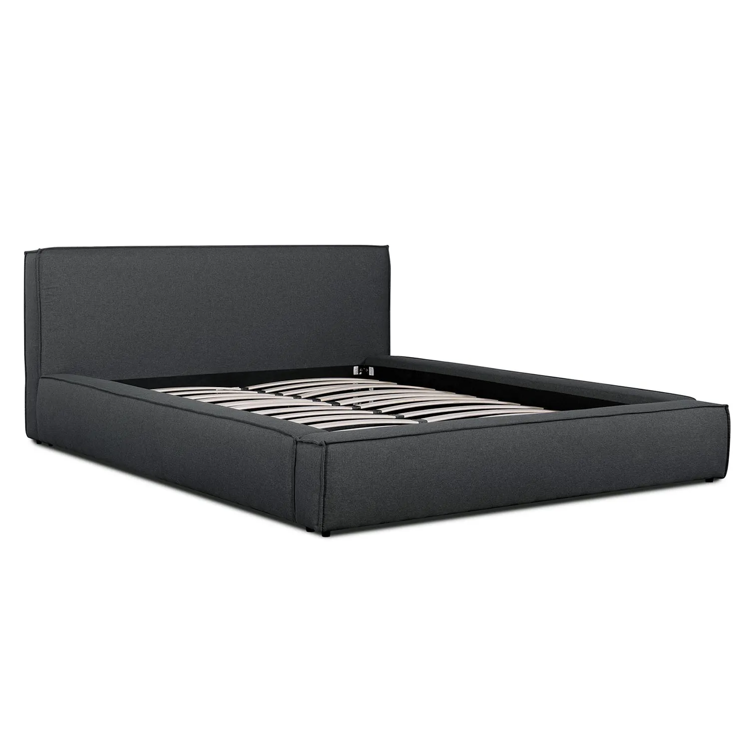 Castillo Fabric Queen Bed Frame - Fossil Grey