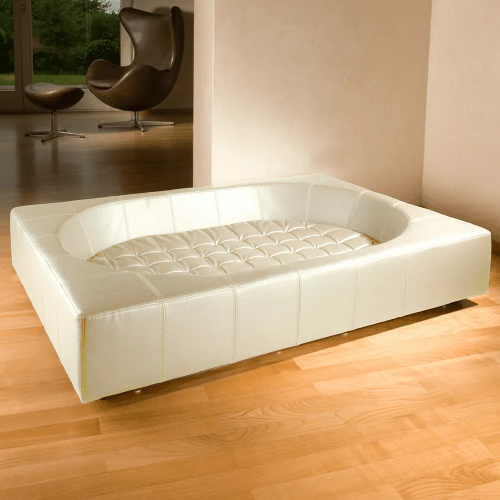 Cube Faux Leather Luxury Dog Bed By Pet Interiors
