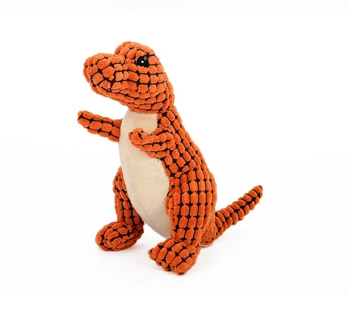 Dinosaur Interactive Dog Plush Squeaker Toy
