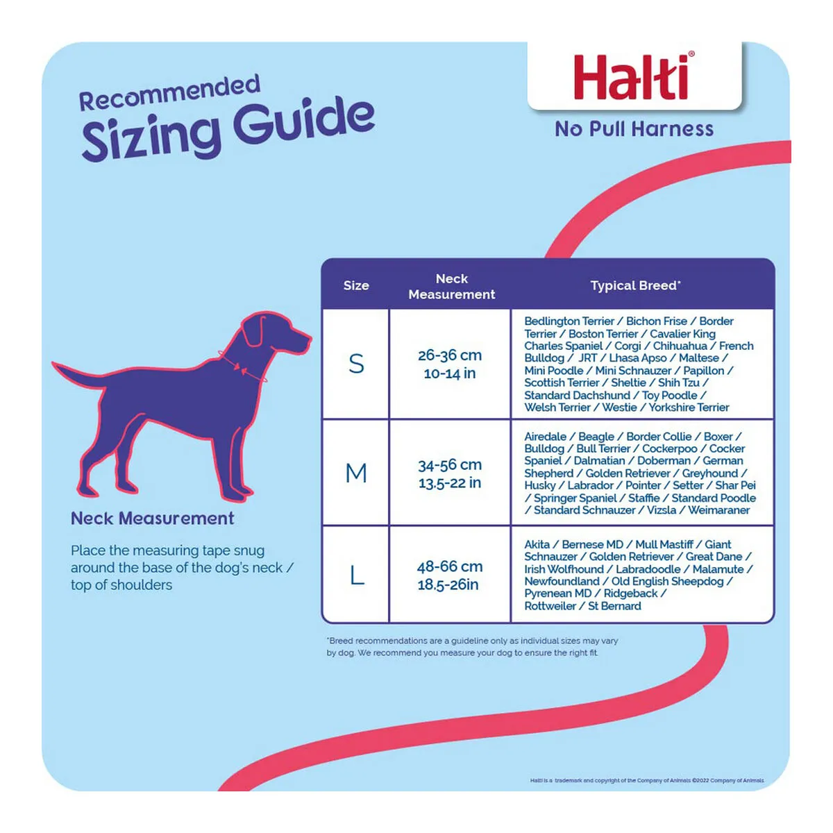 Dog Harness by Company of Animals Halti Size s 2636 Cm
