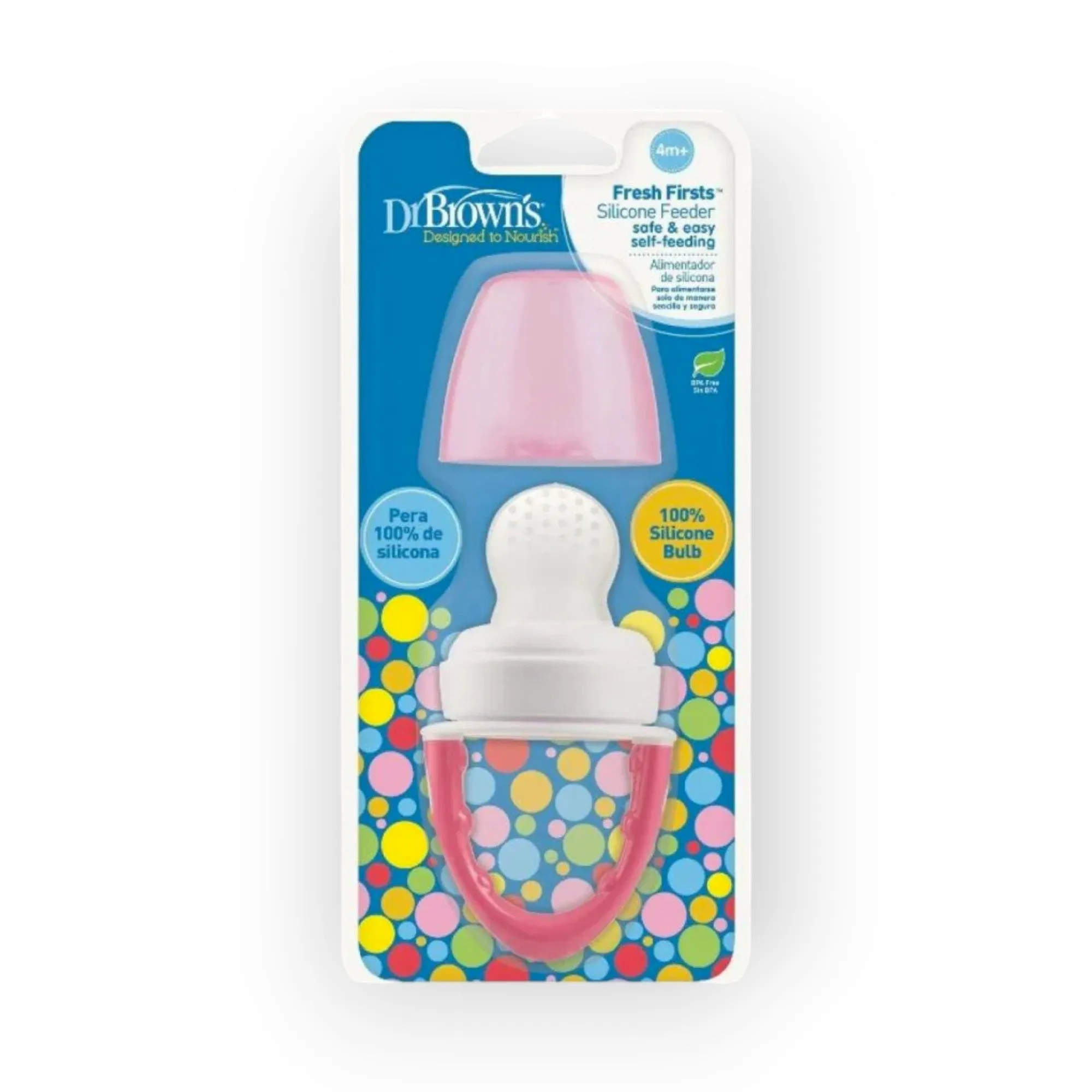 Dr. Brown's Fresh First Silicone Feeder, Pink