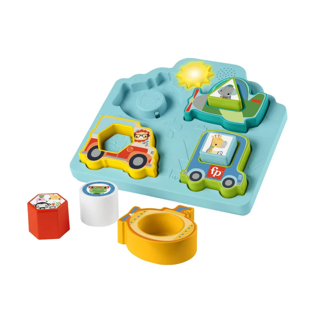 Fisher-Price Shapes & Sounds Vehicle Puzzle 9m 