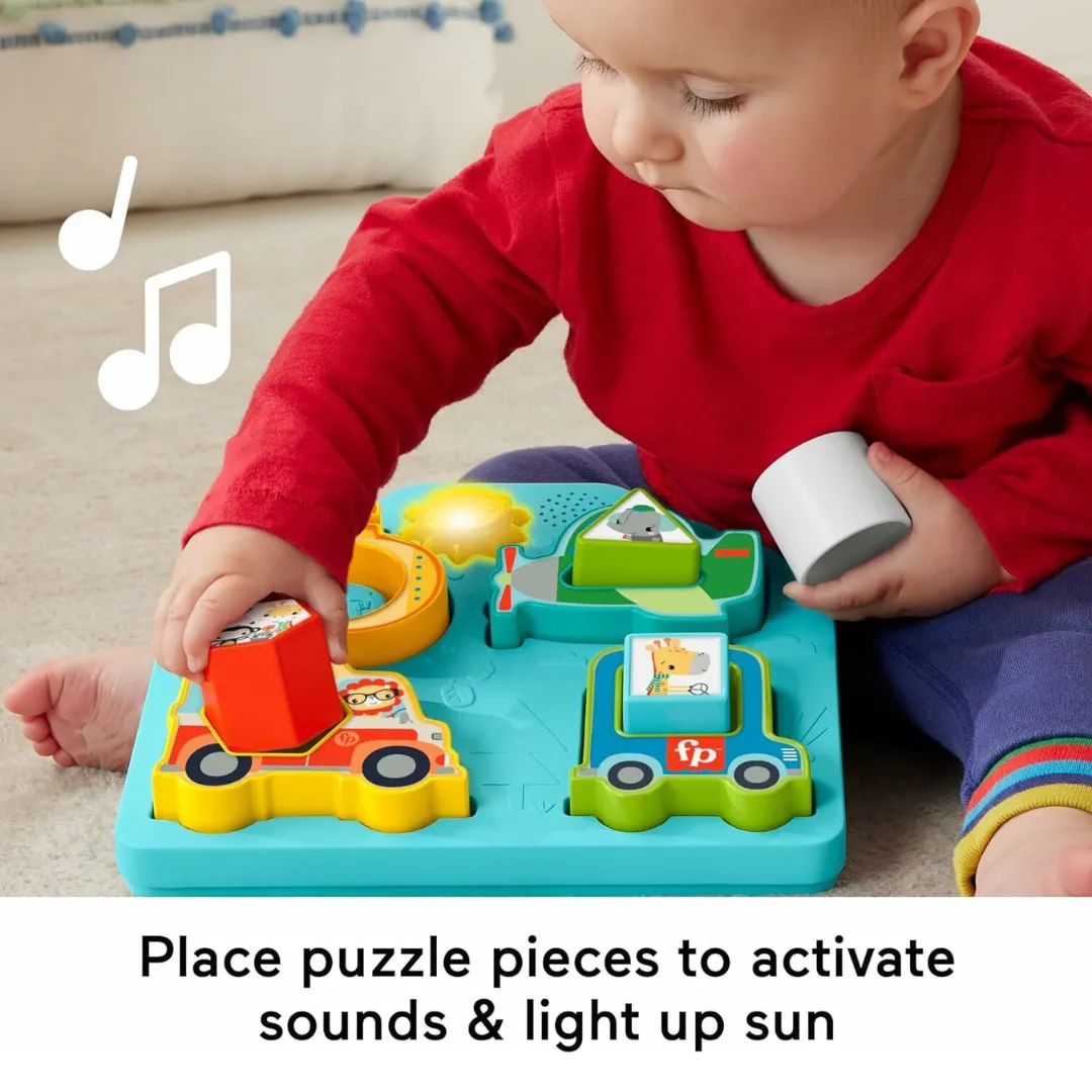Fisher-Price Shapes & Sounds Vehicle Puzzle 9m 
