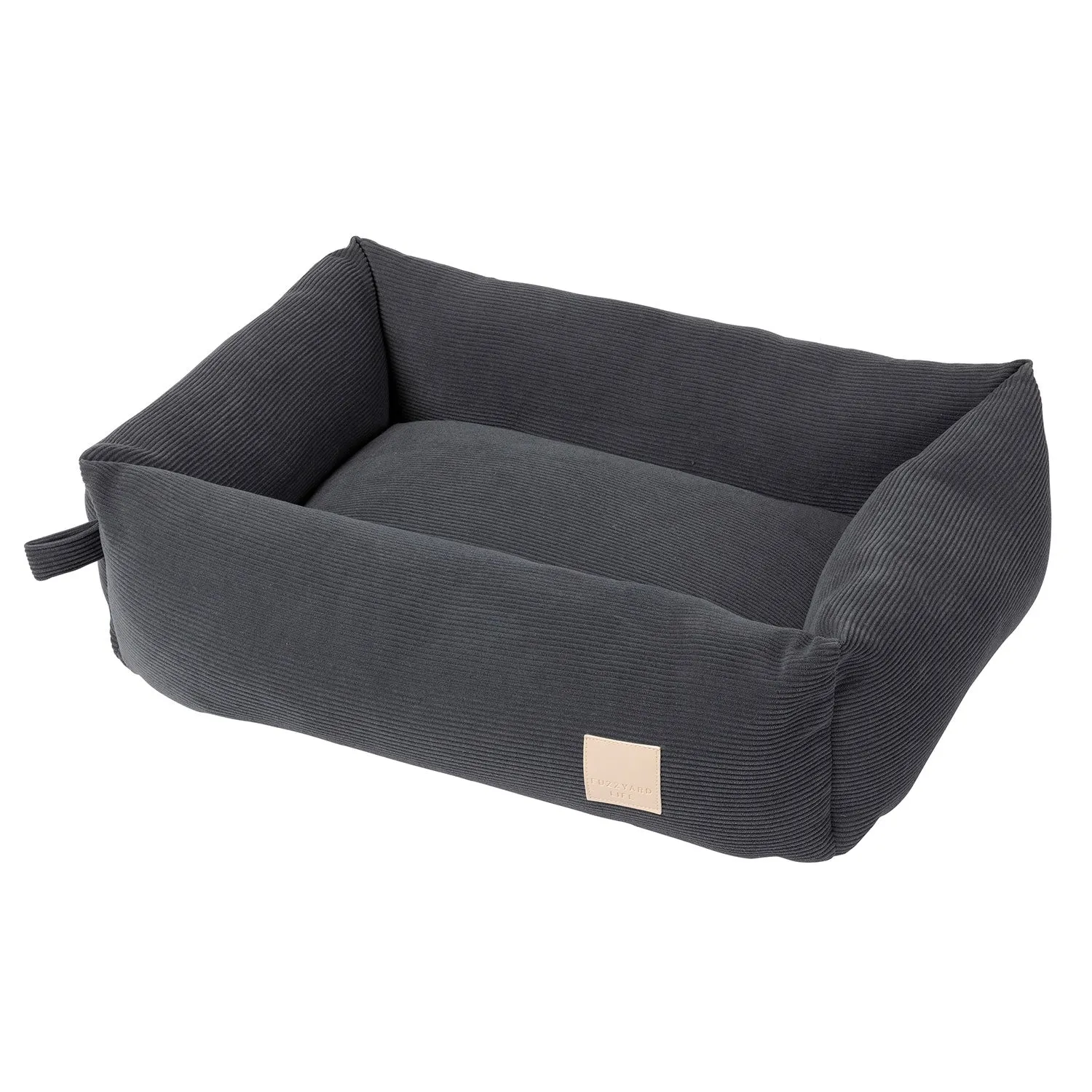 FuzzYard Life Slate Grey Corduroy Bed