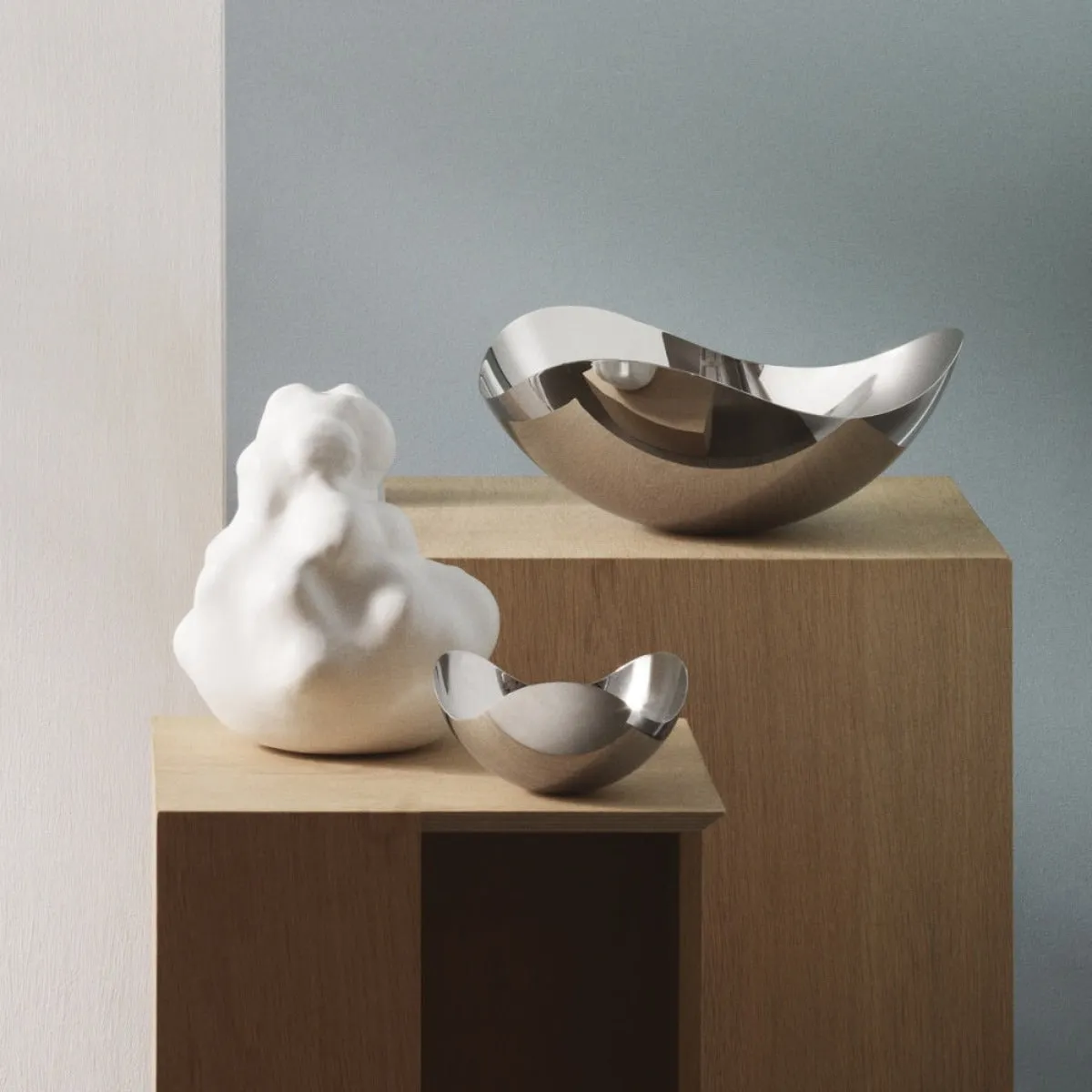 Georg Jensen Stainless Steel Bloom Mirror Bowl