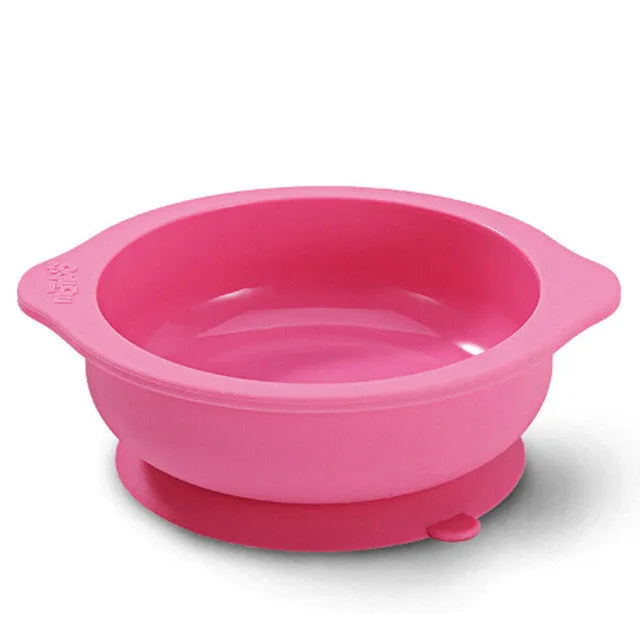 Mambobaby Baby Kids Child Feeding Lid Training Bowl Cartoon Binaural Baby Feeding Tableware Children Plate Sucker Bowl