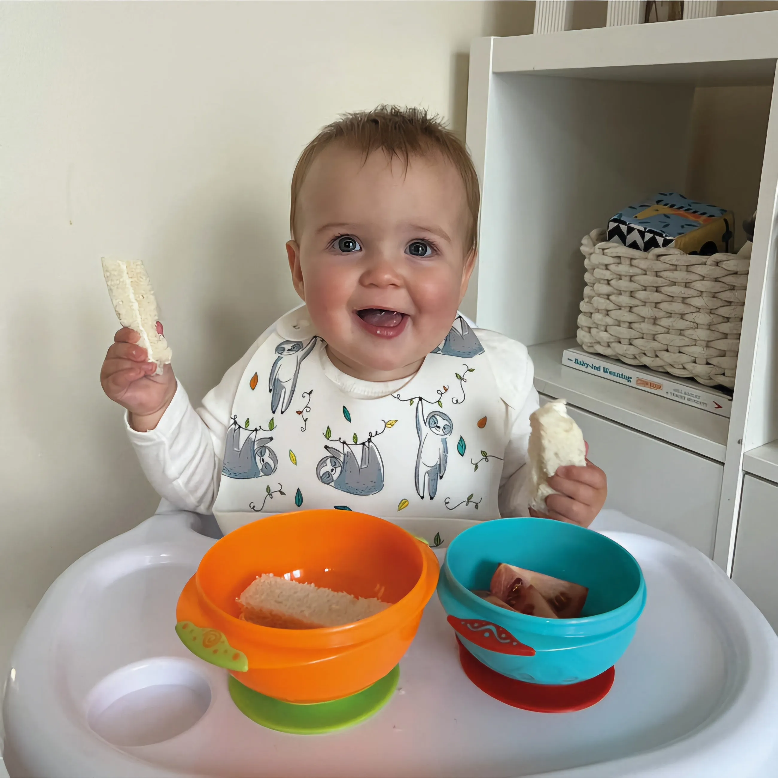 Nuby 2 Suction Bowls With Lids