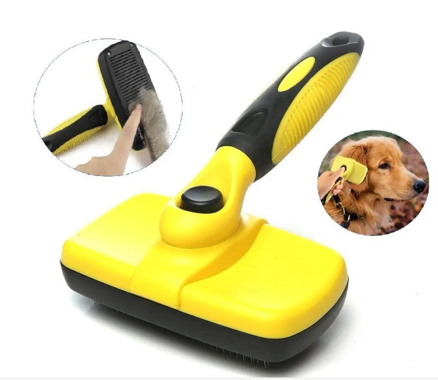 Pet Self Cleaning Slicker Brush- Detangling Pets Fur