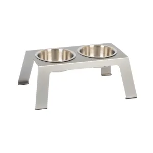 PetFusion Elevated Premium Anodized Aluminum Pet Food Bowls