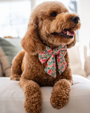 PF x The Foggy Dog Flock of Flamingos - Lady Dog Bow - Rose