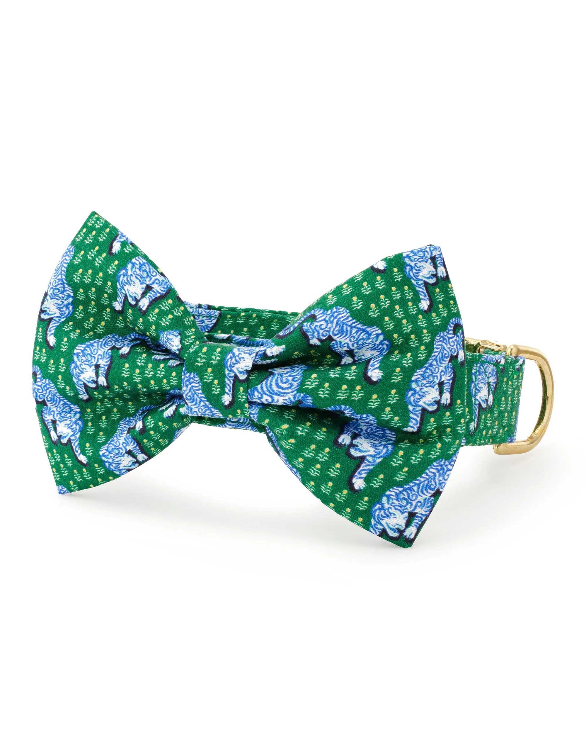 PF x The Foggy Dog Tiger Queen - Dog Bow Tie - Jade