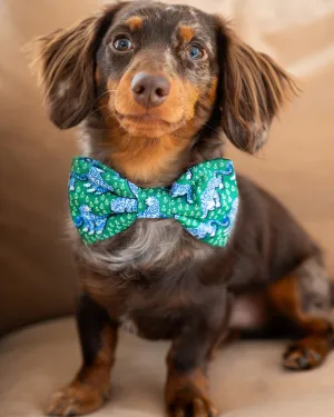 PF x The Foggy Dog Tiger Queen - Dog Bow Tie - Jade