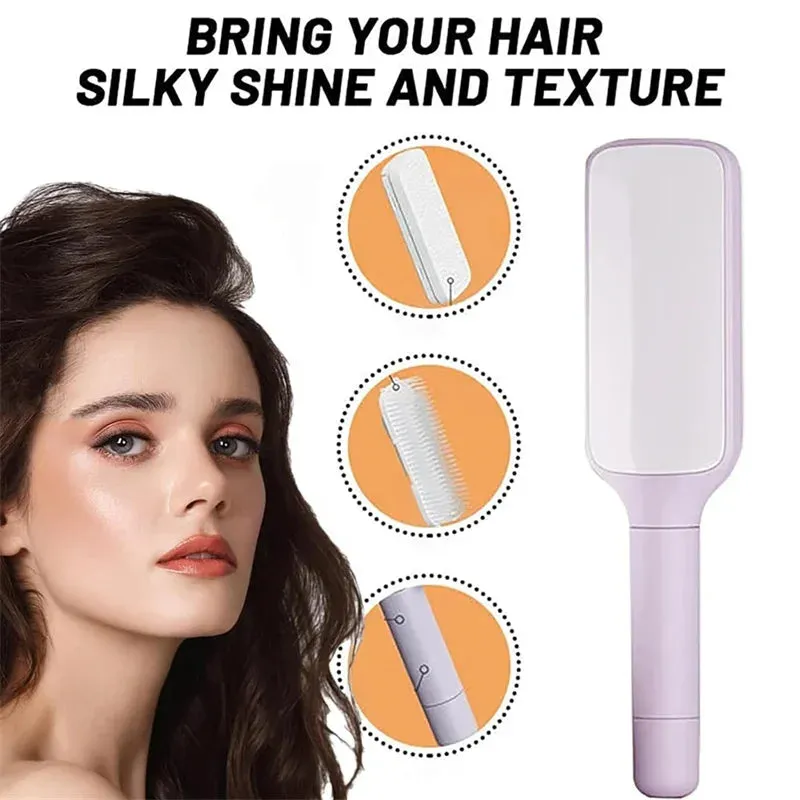 Rotatable Self-Cleaning Hair Brush  Anti-Static Scalp Massage Comb