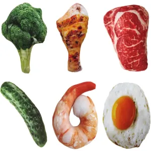 Squeaky Food Chew Toys