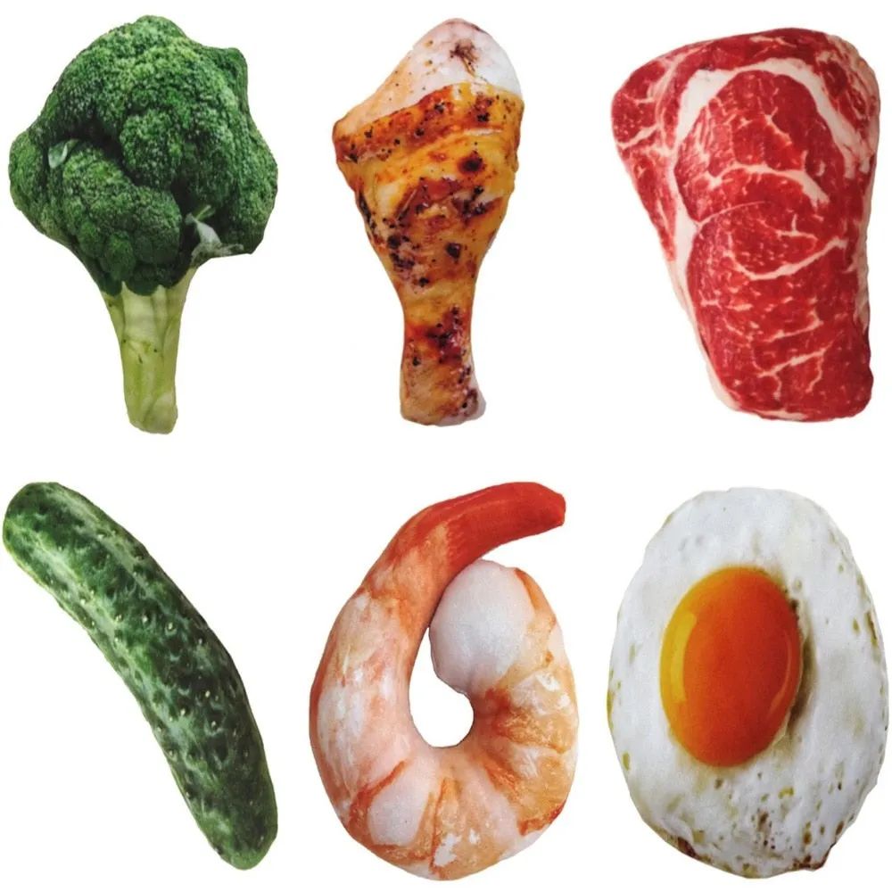 Squeaky Food Chew Toys