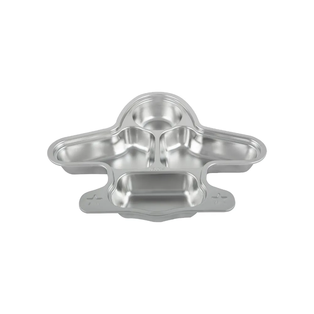 Stainless Steel Airplane Lunch Plate