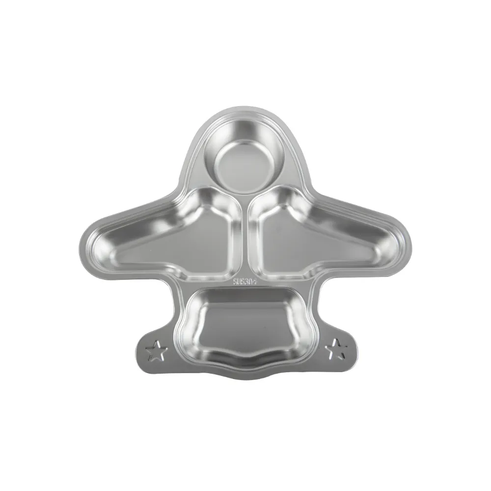 Stainless Steel Airplane Lunch Plate
