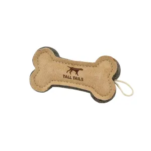 Tall Tails Leather & Wool Bone 6"