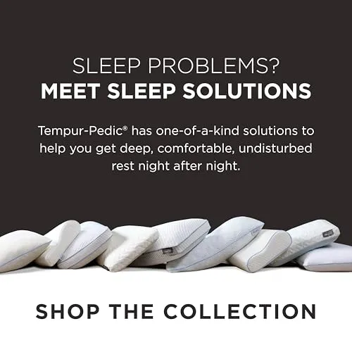 Tempur-Pedic Memory Foam Symphony Pillow Luxury Soft Feel, Standard, White