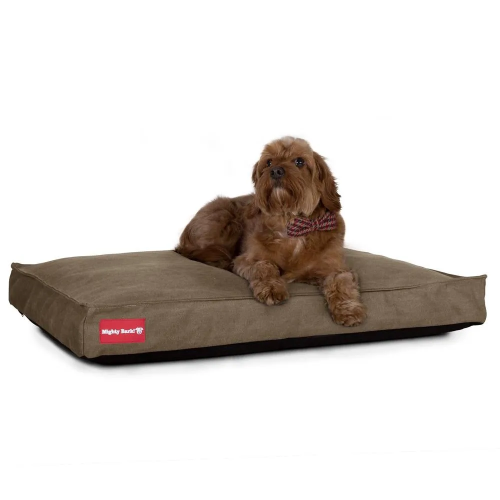 The Mattress Orthopedic Classic Memory Foam Dog Bed - Canvas Earth