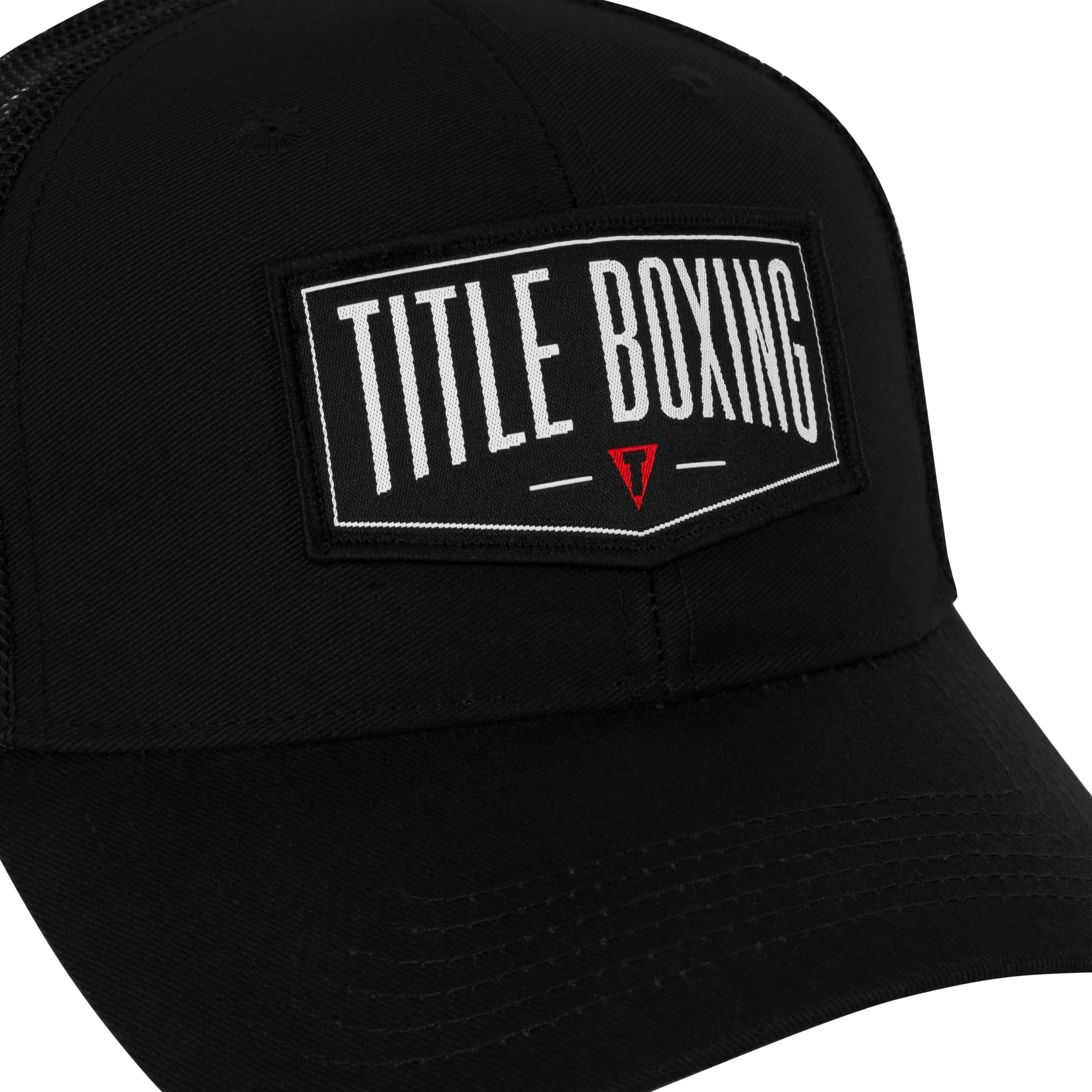 TITLE Boxing Banner Adjustable Mesh Snapback Cap