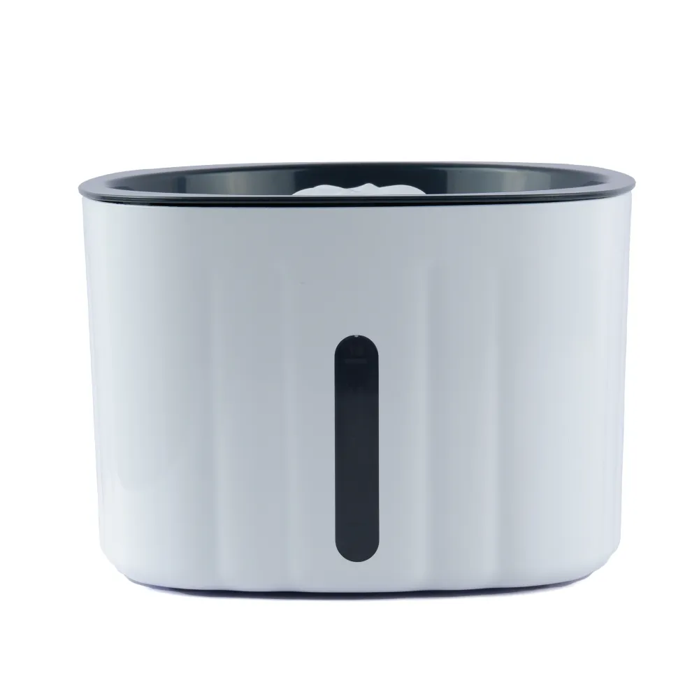 Trixie Water Drinking Fountain Flower for Dogs and Cats (White and Grey)
