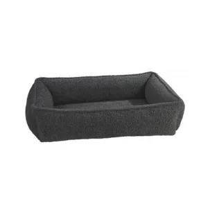 Urban Lounger Bed - Faux Gray Sheepskin