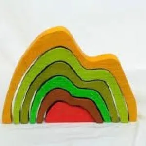 Wooden Mountain Play Set